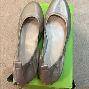 Cole Haan Gold Flats with Classic Ballet Silhouette and Comfortable Fit
